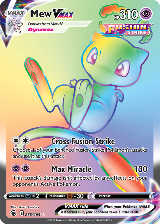 Mew VMAX 268/264 Sword & Shield Fusion Strike