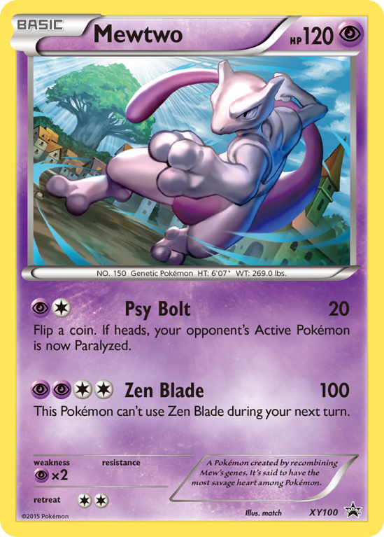 Mewtwo XY100/183 XY XY Black Star Promos