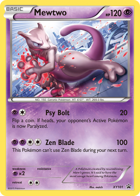 Mewtwo XY101/183 XY XY Black Star Promos