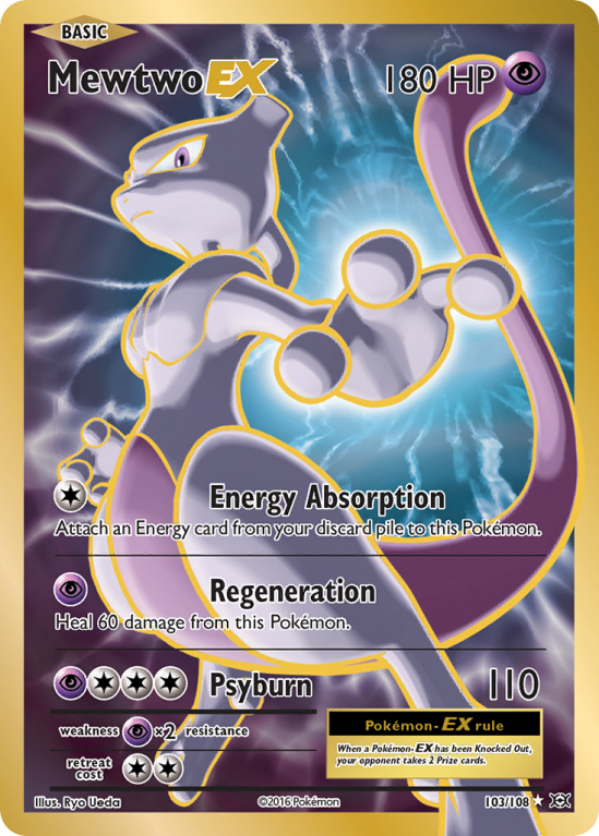 Mewtwo-EX 103/108 XY Evolutions
