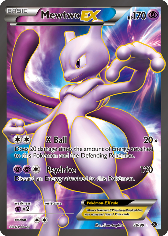 Mewtwo-EX 98/99 Black & White Next Destinies