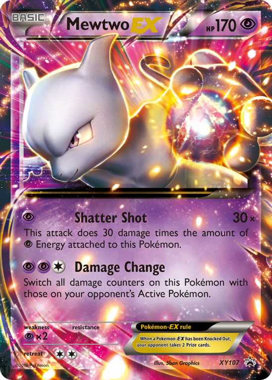 Mewtwo-EX XY107/183 XY XY Black Star Promos