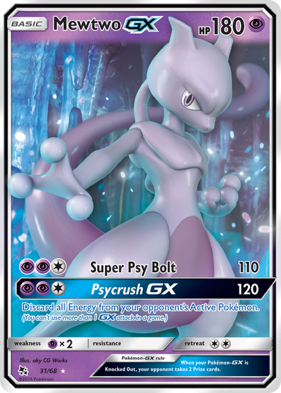Mewtwo-GX 31/68 Sun & Moon Hidden Fates