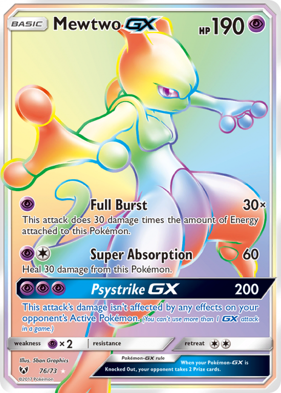 Mewtwo-GX 76/73 Sun & Moon Shining Legends