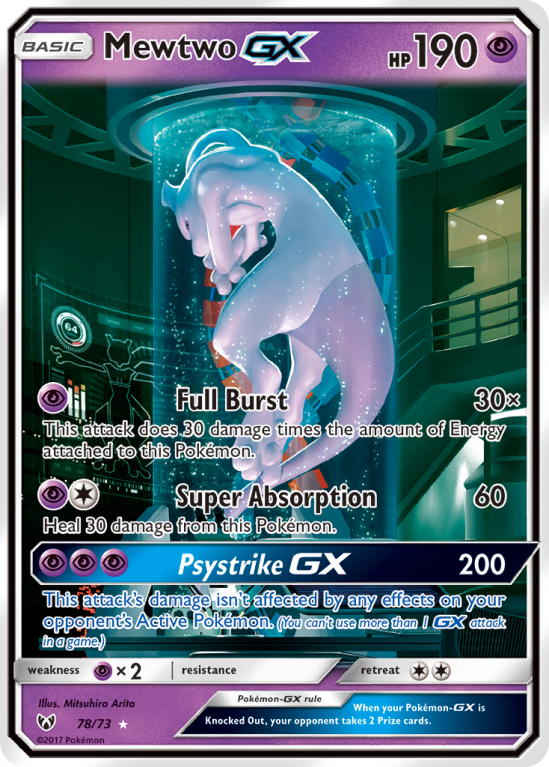 Mewtwo-GX 78/73 Sun & Moon Shining Legends