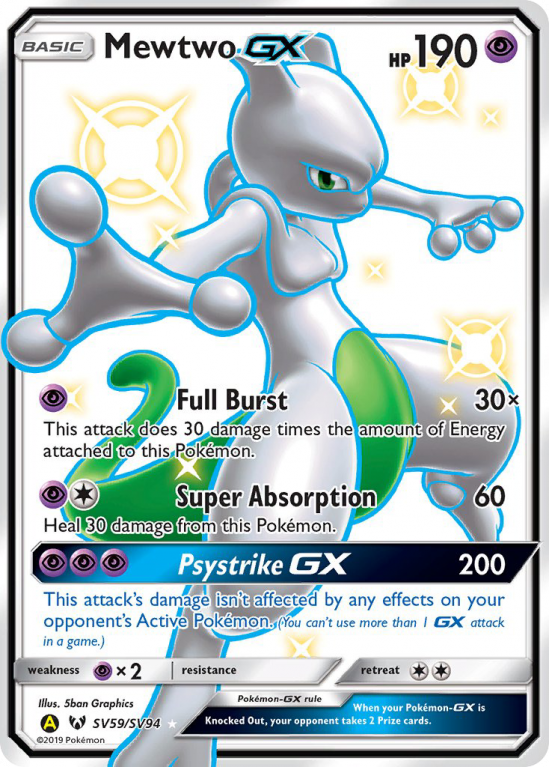 Mewtwo-GX SV59/94 Sun & Moon Shiny Vault
