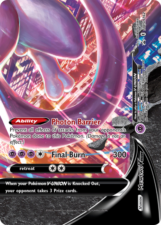 Mewtwo V-UNION SWSH162/103 Sword & Shield SWSH Black Star Promos