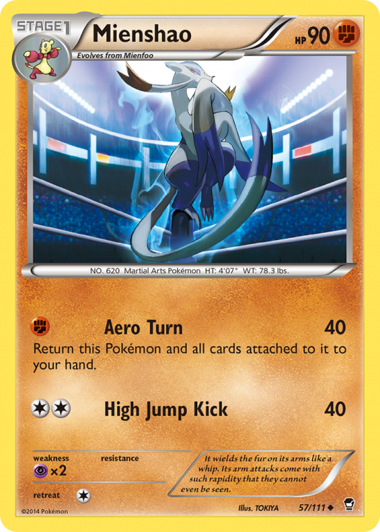 Mienshao 57/111 XY Furious Fists