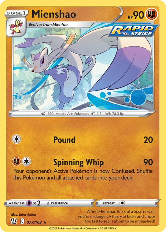 Mienshao 77/163 Sword & Shield Battle Styles