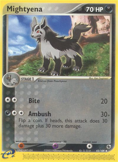 Mightyena 42/109 EX Ruby & Sapphire