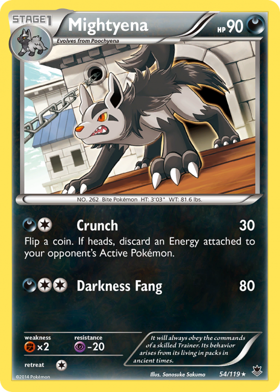 Mightyena 54/119 XY Phantom Forces