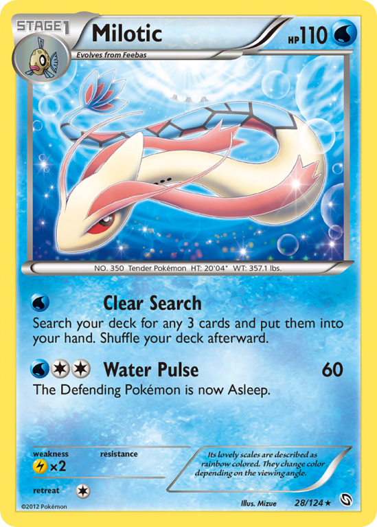 Milotic 28/124 Black & White Dragons Exalted