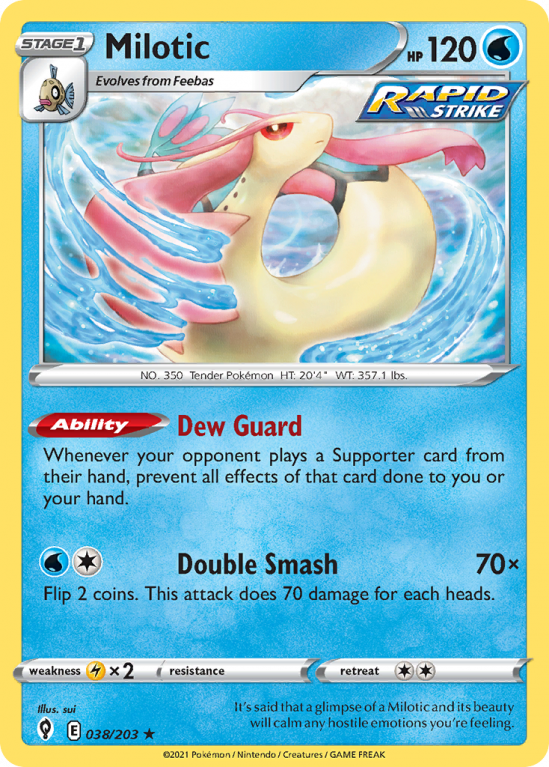 Milotic 38/203 Sword & Shield Evolving Skies
