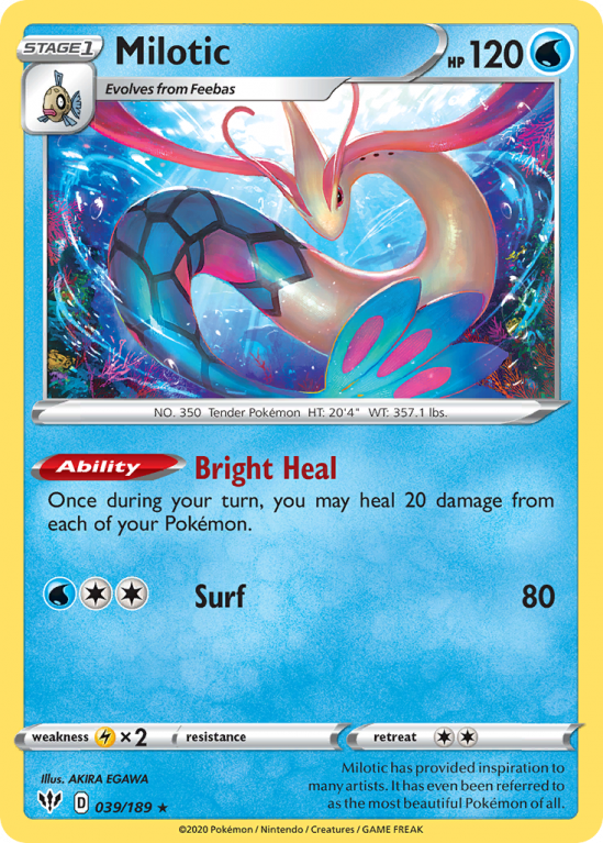 Milotic 39/189 Sword & Shield Darkness Ablaze