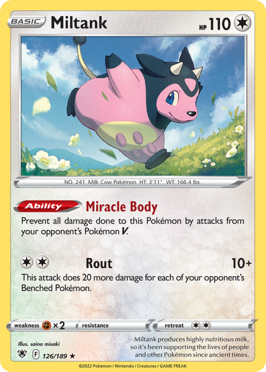 Miltank 126/189 Sword & Shield Astral Radiance