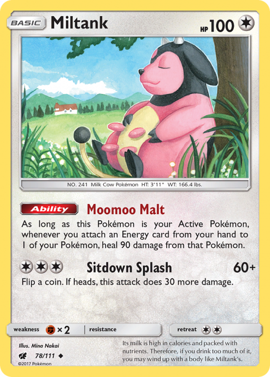 Miltank 78/111 Sun & Moon Crimson Invasion