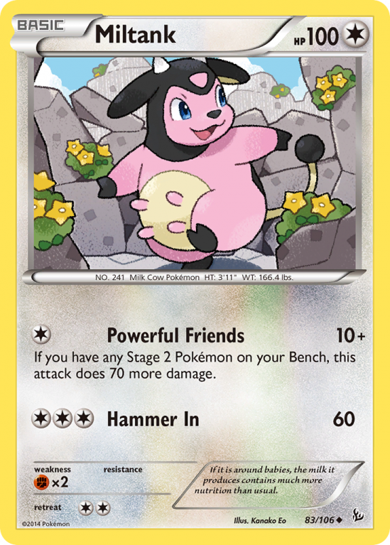 Miltank 83/106 XY Flashfire