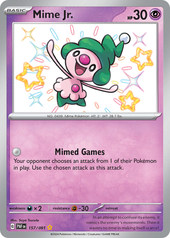 Mime Jr. 157/91 Scarlet & Violet Paldean Fates