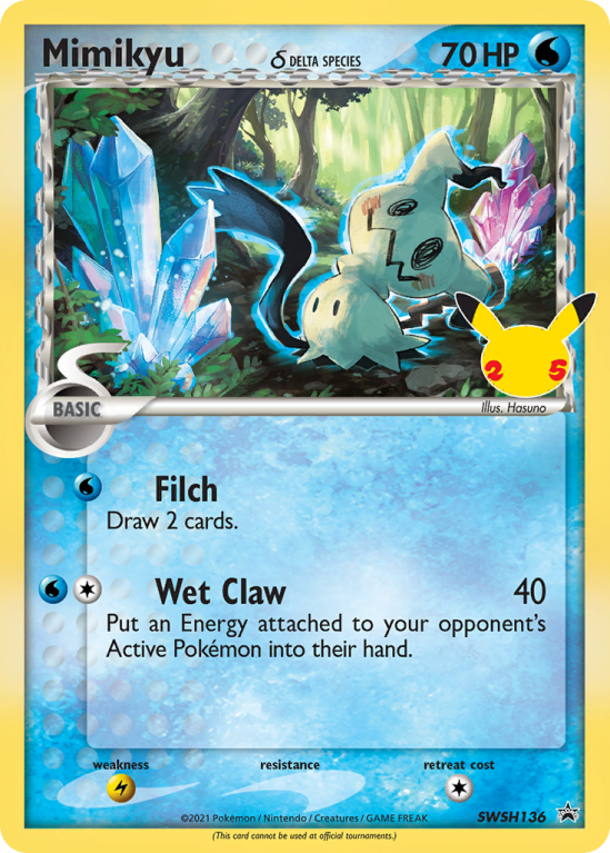 Mimikyu δ SWSH136/103 Sword & Shield SWSH Black Star Promos