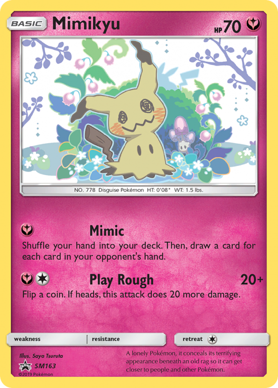Mimikyu SM163/156 Sun & Moon SM Black Star Promos
