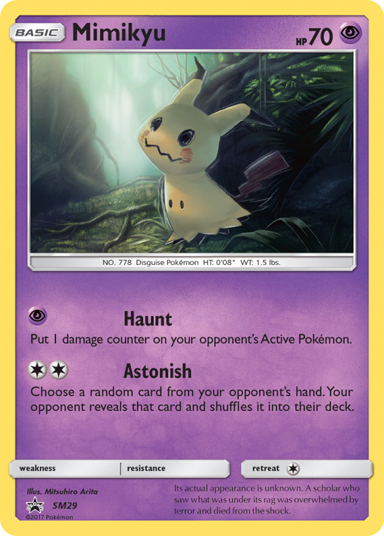 Mimikyu SM29/156 Sun & Moon SM Black Star Promos
