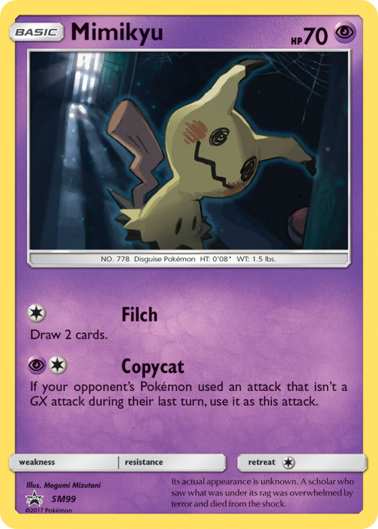 Mimikyu SM99/156 Sun & Moon SM Black Star Promos