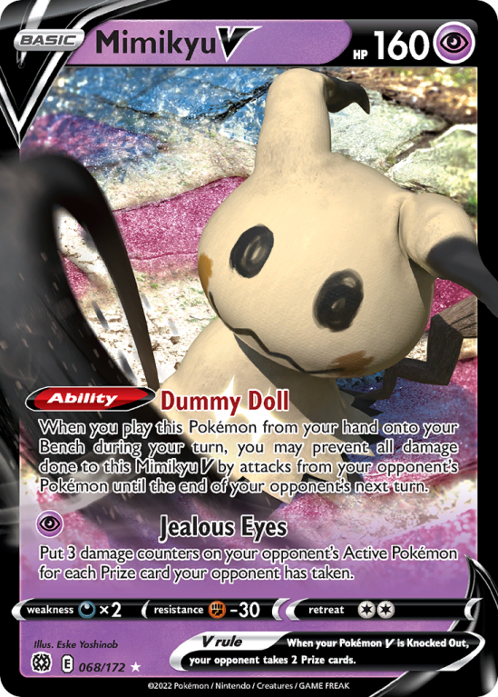 Mimikyu V 68/172 Sword & Shield Brilliant Stars