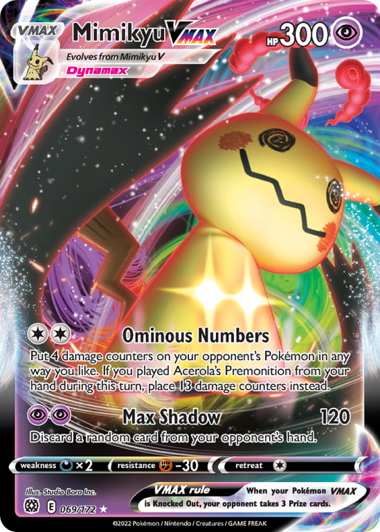 Mimikyu VMAX 69/172 Sword & Shield Brilliant Stars