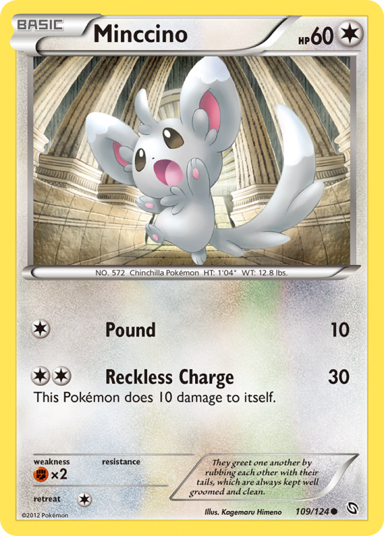 Minccino 109/124 Black & White Dragons Exalted