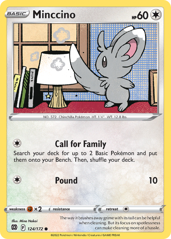 Minccino 124/172 Sword & Shield Brilliant Stars