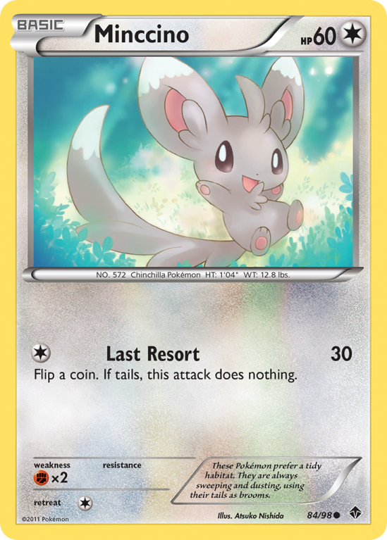 Minccino 84/98 Black & White Emerging Powers