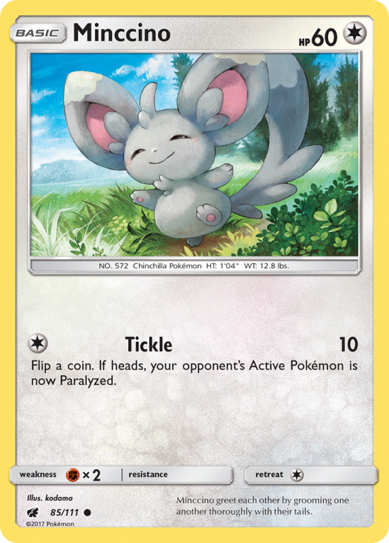 Minccino 85/111 Sun & Moon Crimson Invasion