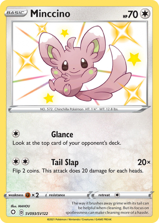 Minccino SV093/122 Sword & Shield Shiny Vault