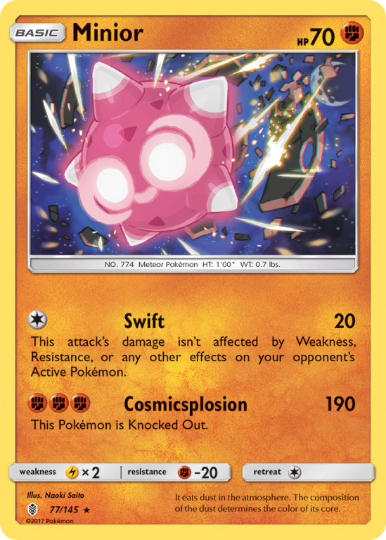 Minior 77/145 Sun & Moon Guardians Rising