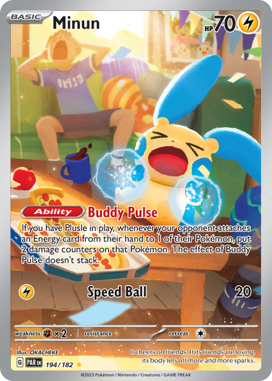 Minun 194/182 Scarlet & Violet Paradox Rift