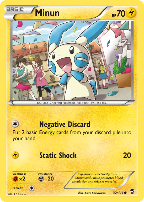 Minun 32/111 XY Furious Fists