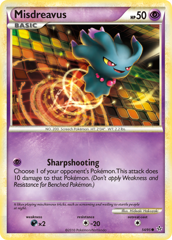 Misdreavus 54/95 HeartGold & SoulSilver HS—Unleashed