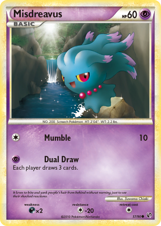 Misdreavus 57/90 HeartGold & SoulSilver HS—Undaunted