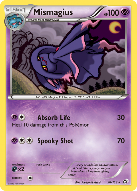 Mismagius 58/113 Black & White Legendary Treasures