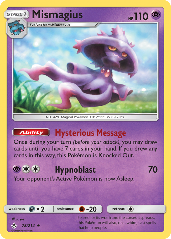 Mismagius 78/214 Sun & Moon Unbroken Bonds