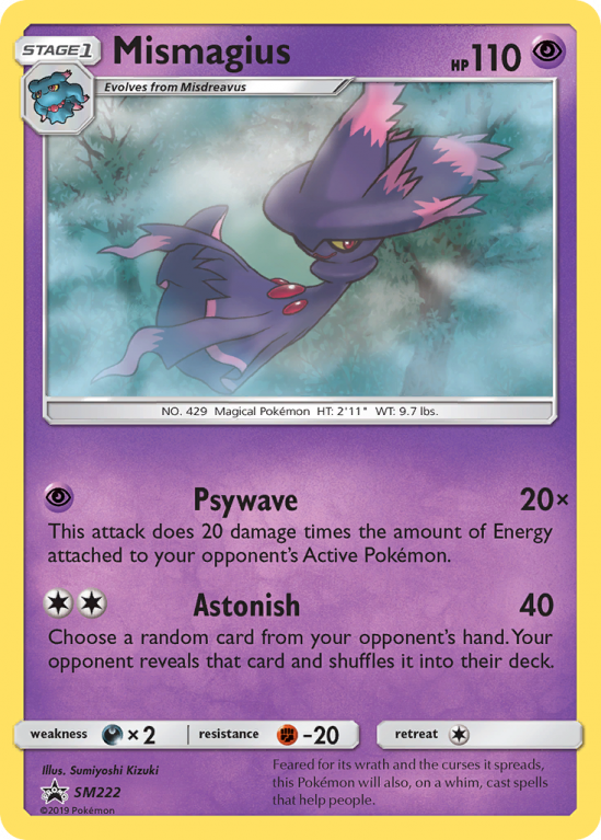 Mismagius SM222/156 Sun & Moon SM Black Star Promos