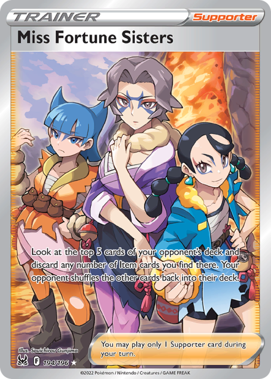 Miss Fortune Sisters 194/196 Sword & Shield Lost Origin