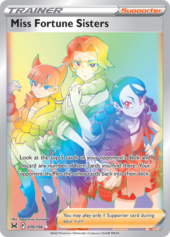 Miss Fortune Sisters 209/196 Sword & Shield Lost Origin