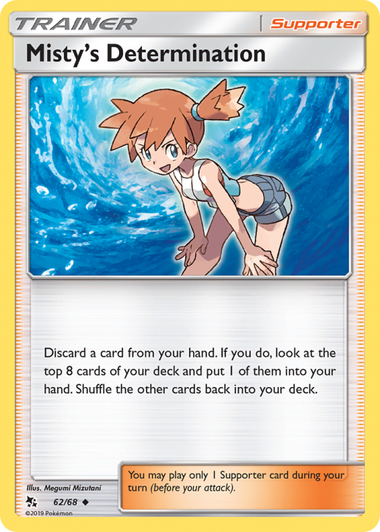 Misty's Determination 62/68 Sun & Moon Hidden Fates