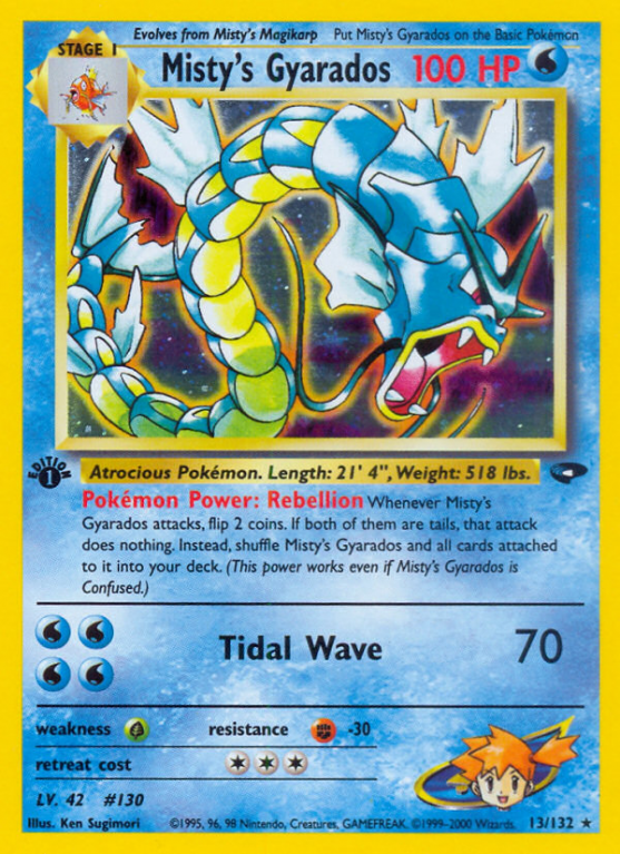 Misty's Gyarados 13/132 Gym Gym Challenge