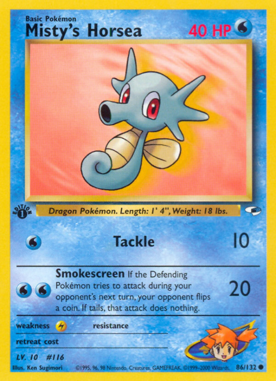 Misty's Horsea 86/132 Gym Gym Heroes