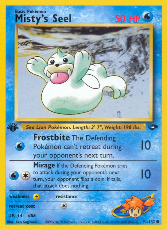 Misty's Seel 91/132 Gym Gym Challenge