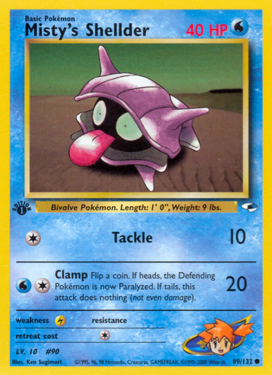 Misty's Shellder 89/132 Gym Gym Heroes