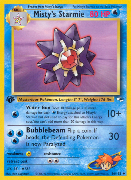 Misty's Starmie 56/132 Gym Gym Heroes