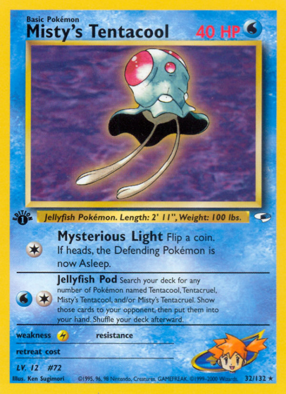 Misty's Tentacool 32/132 Gym Gym Heroes